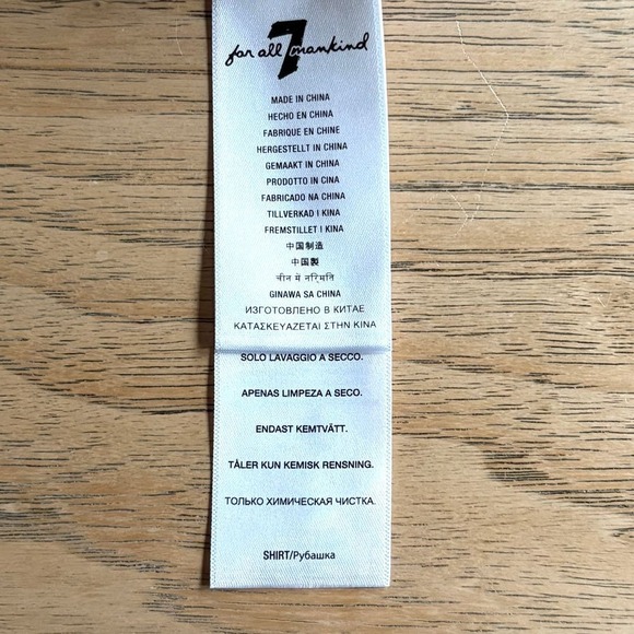 7 FOR ALL MANKIND Silk & Metallic Thread Long Sleeve Sheer Blouse Boho Top SMALL - Picture 6 of 8